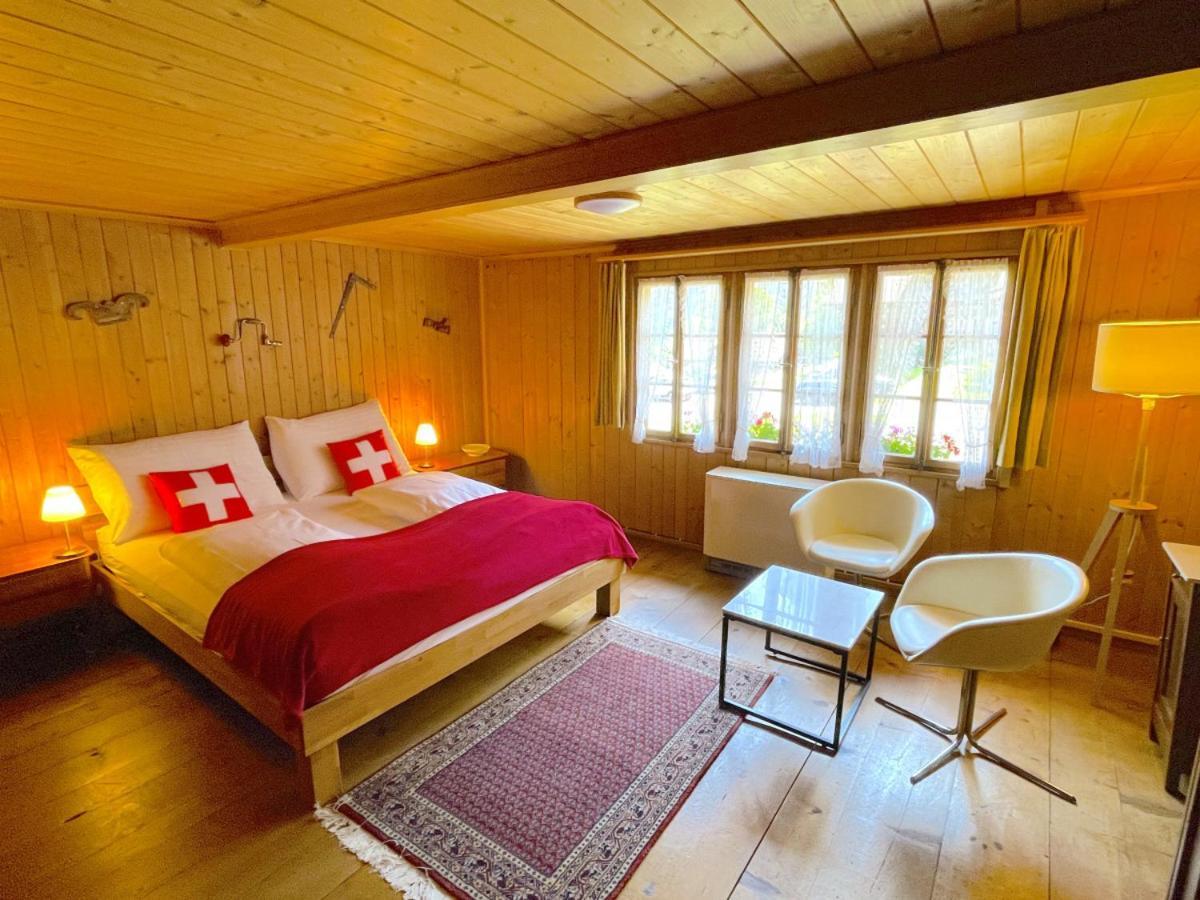 Swisshut Stunning Views Alps Lake - Chalet Erli Darligen Ngoại thất bức ảnh