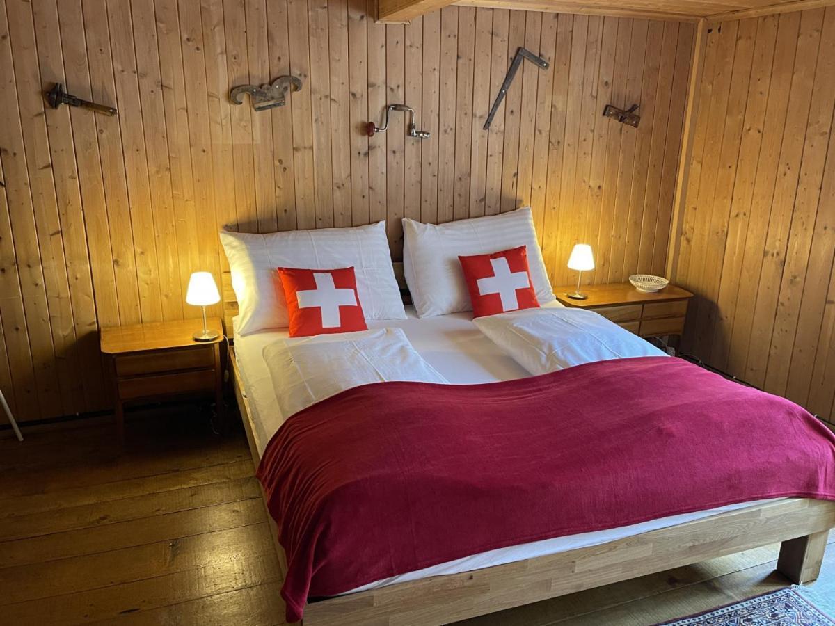Swisshut Stunning Views Alps Lake - Chalet Erli Darligen Ngoại thất bức ảnh